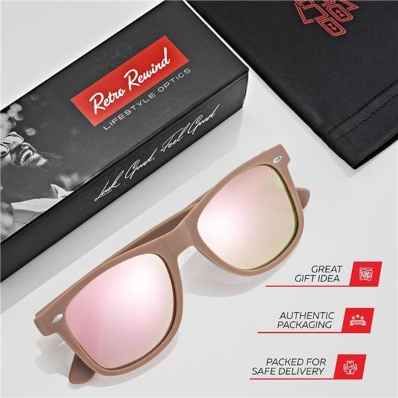 Unisex Retro Rewind Polarized Sunglasses UV Protection Classic Sun Glasses